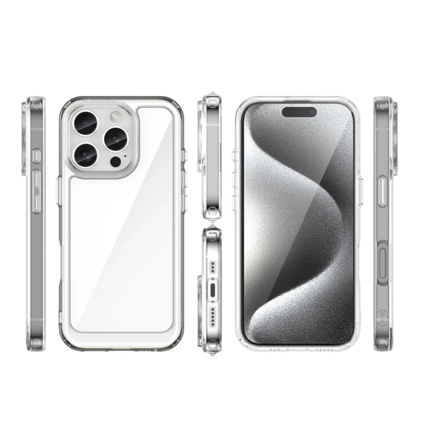 Outer Space Case with Gel Frame for iPhone 16 Pro Max - Cleareng