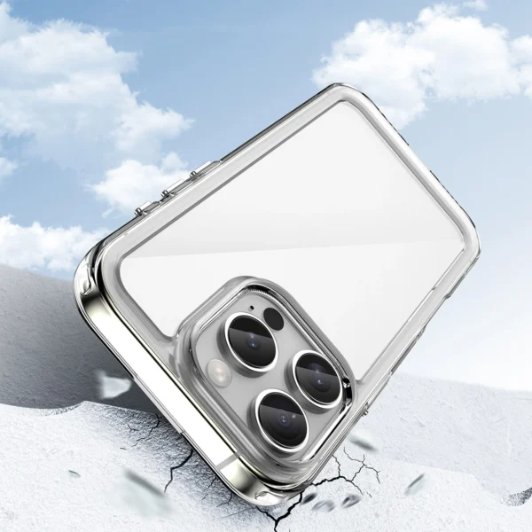 Outer Space Case with Gel Frame for iPhone 16 Pro Max - Cleareng