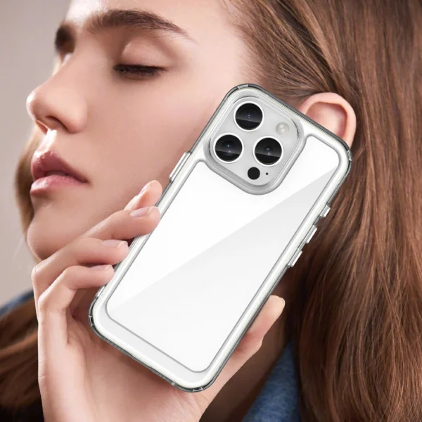 Outer Space Case with Gel Frame for iPhone 16 Pro Max - Cleareng