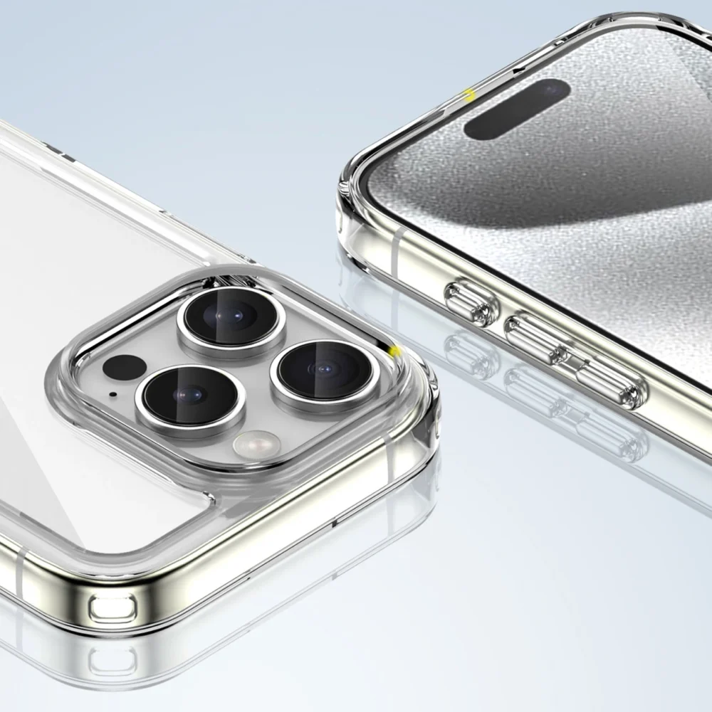 Outer Space Case with Gel Frame for iPhone 16 Pro Max - Cleareng