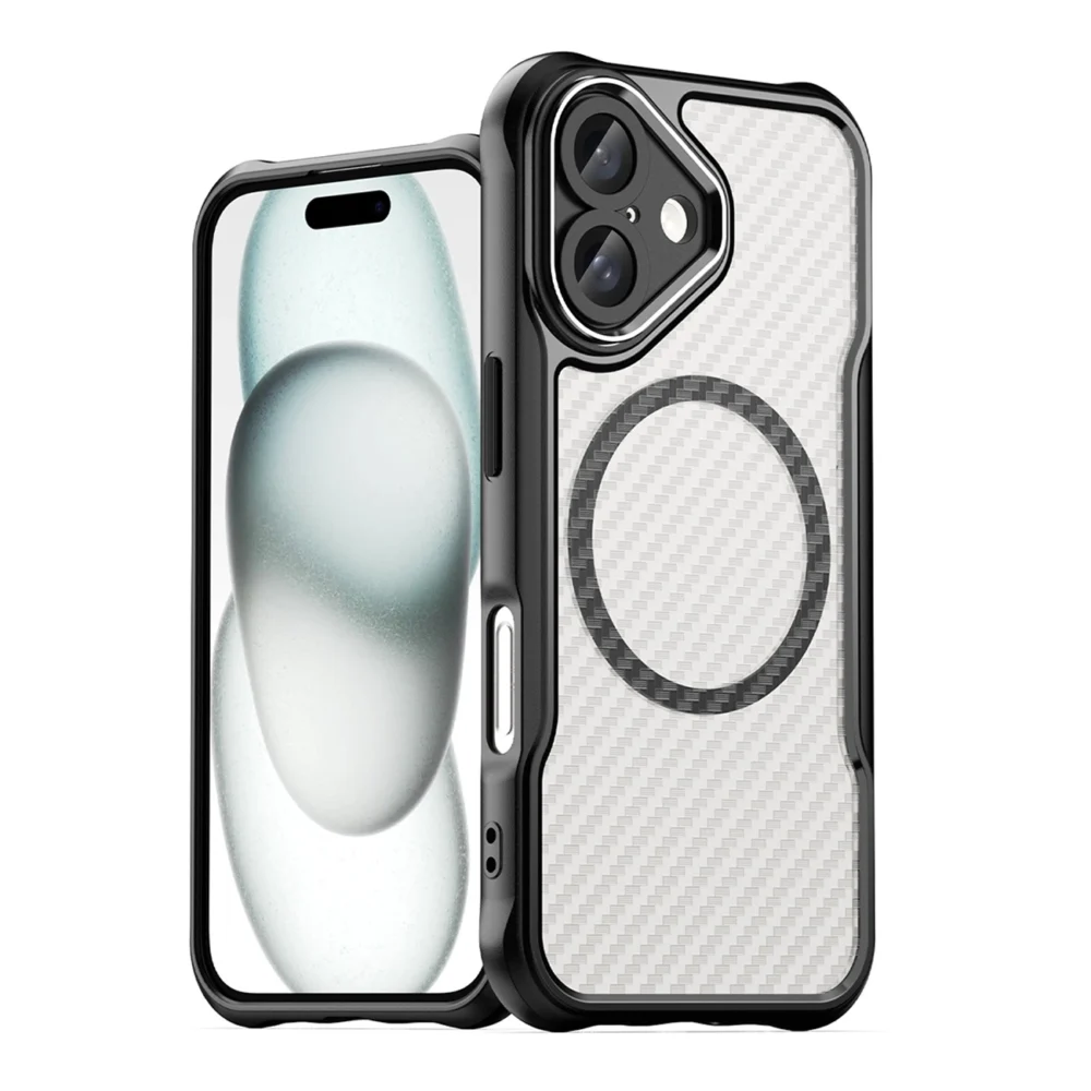Leading Series MagSafe Silicone Case for iPhone 16 - Blackeng