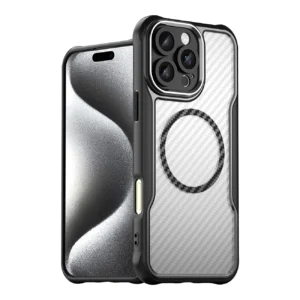 Leading Series MagSafe Silicone Case for iPhone 16 Pro - Blackeng