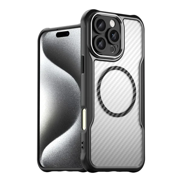 Leading Series MagSafe Silicone Case for iPhone 16 Pro Max - Blackeng