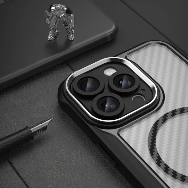 Leading Series MagSafe Silicone Case for iPhone 16 Pro Max - Blackeng