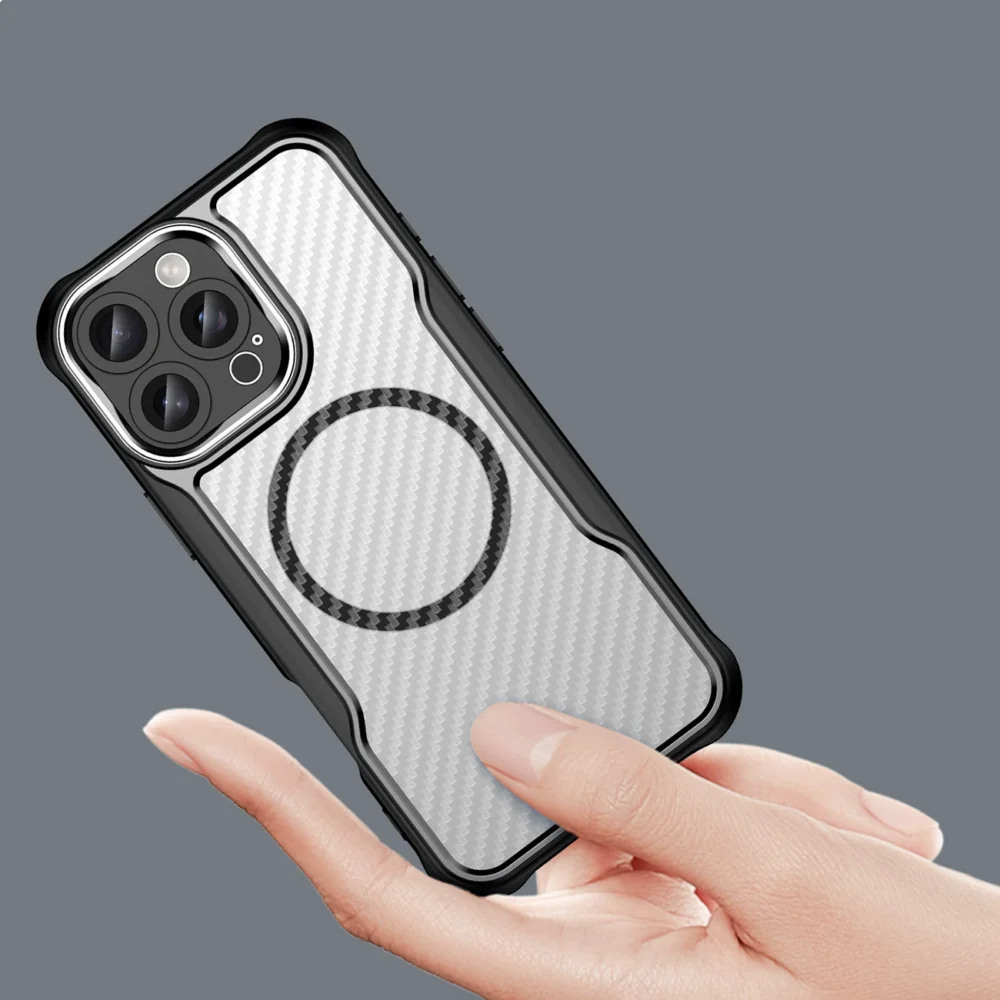 Leading Series MagSafe Silicone Case for iPhone 16 Pro Max - Blackeng