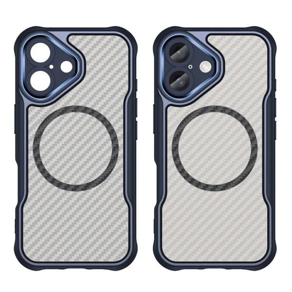 Leading Series MagSafe Silicone Case for iPhone 16 - Blueeng