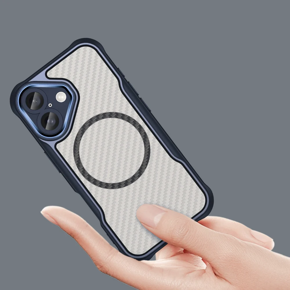 Leading Series MagSafe Silicone Case for iPhone 16 - Blueeng