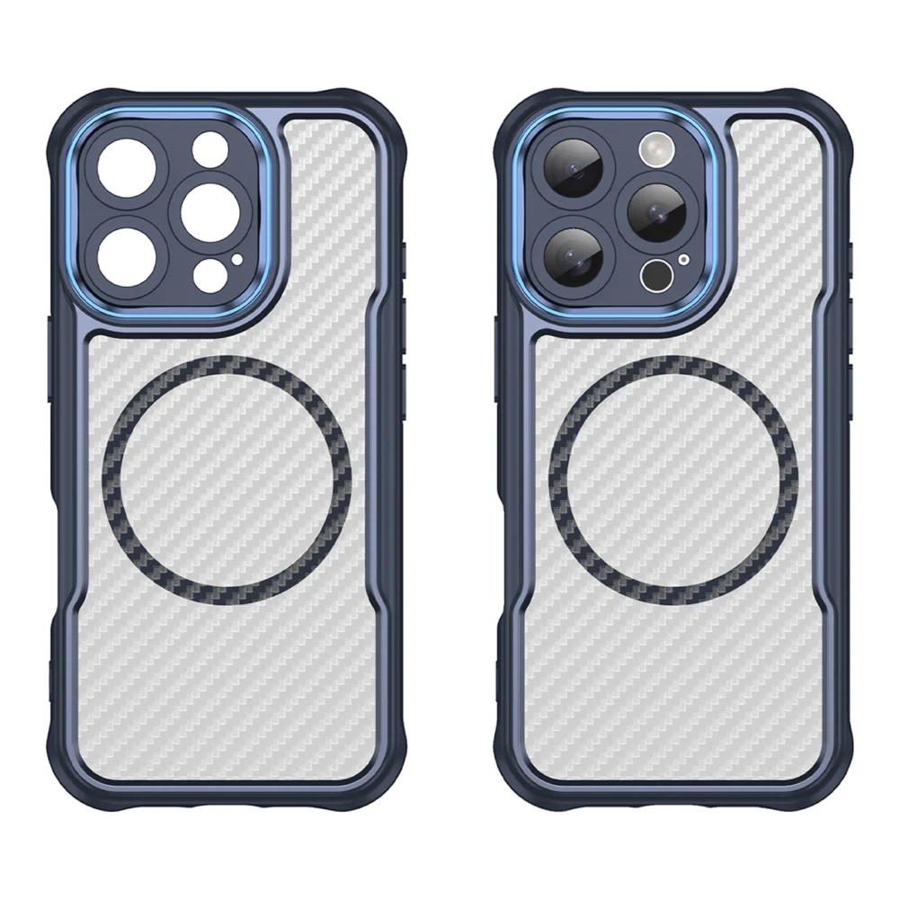 Leading Series MagSafe Silicone Case for iPhone 16 Pro Max - Blueeng