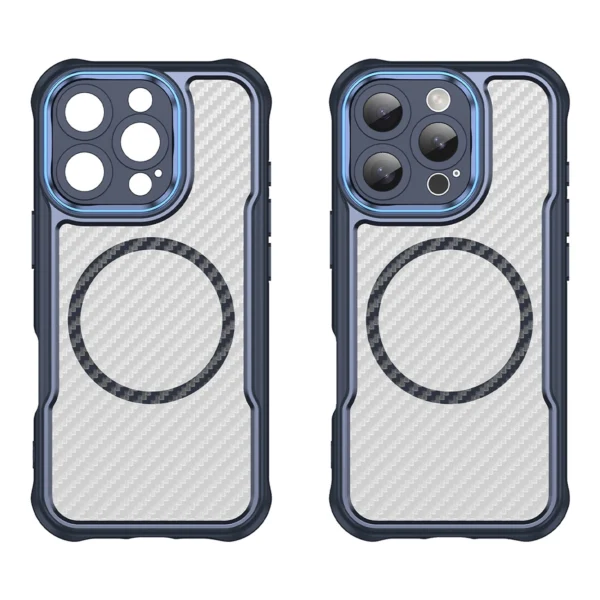 Leading Series MagSafe Silicone Case for iPhone 16 Pro Max - Blueeng