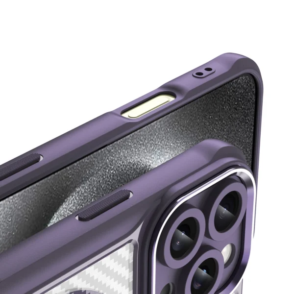 Leading Series MagSafe Silicone Case for iPhone 16 Pro Max - Purpleeng