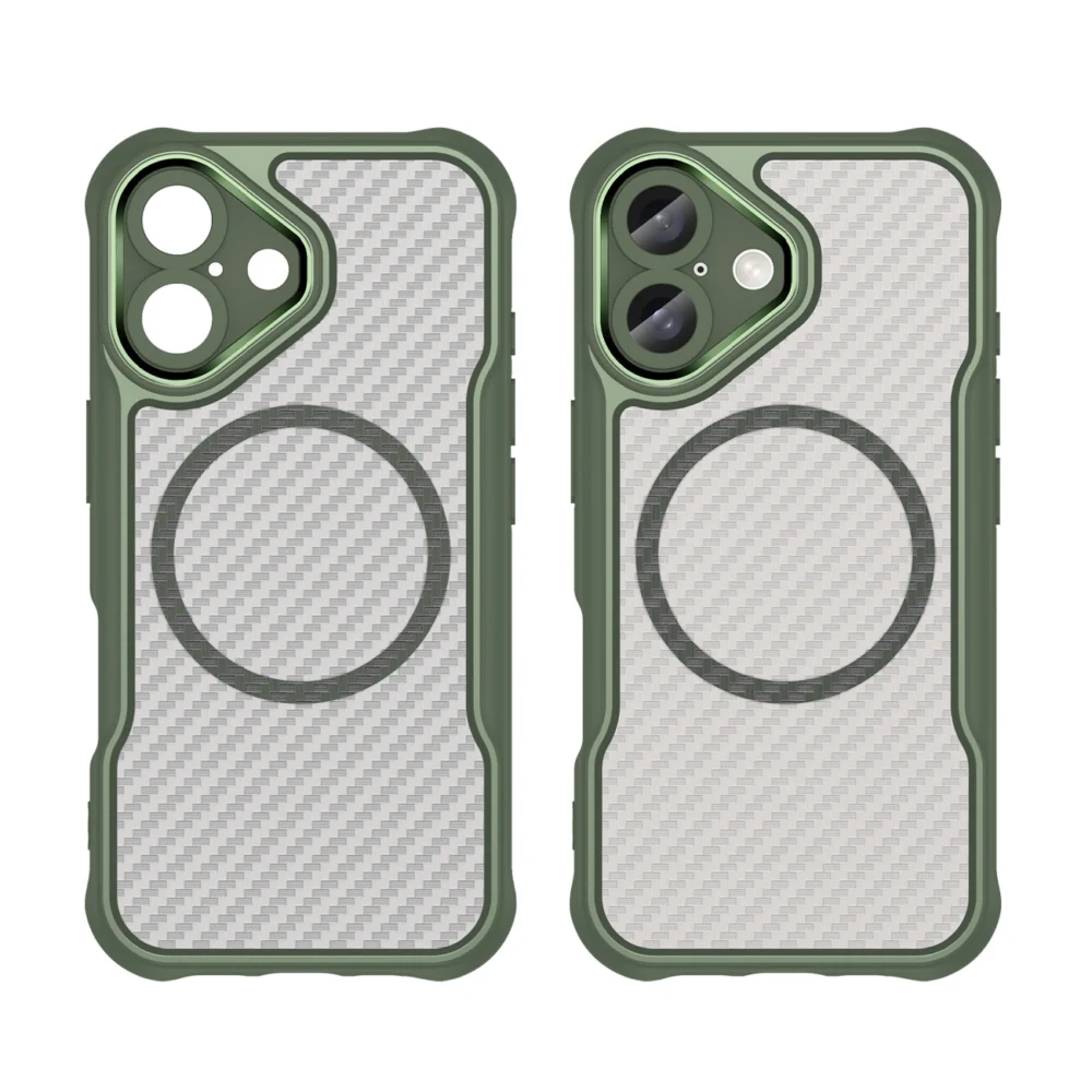 Leading Series MagSafe Silicone Case for iPhone 16 Plus - Greeneng