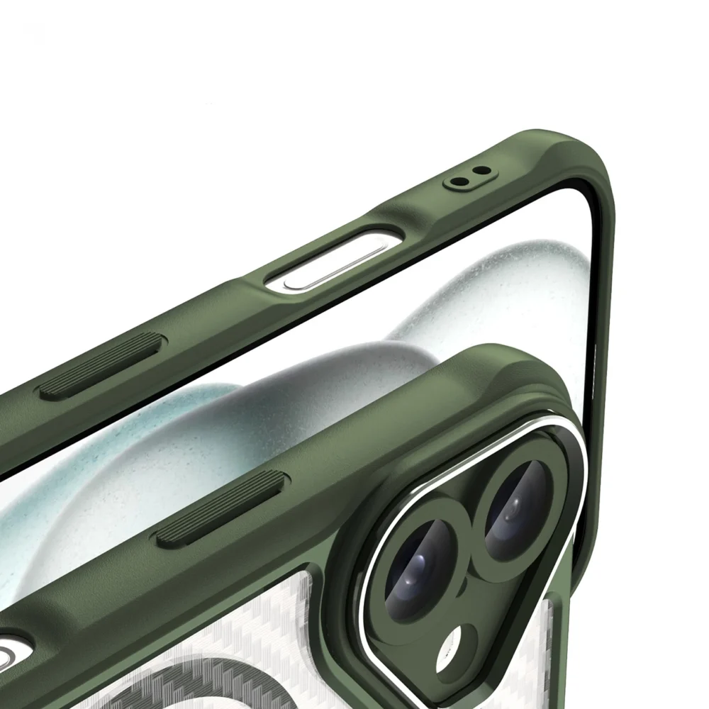 Leading Series MagSafe Silicone Case for iPhone 16 Plus - Greeneng