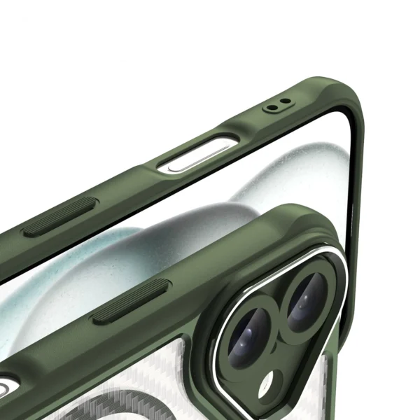 Leading Series MagSafe Silicone Case for iPhone 16 Plus - Greeneng