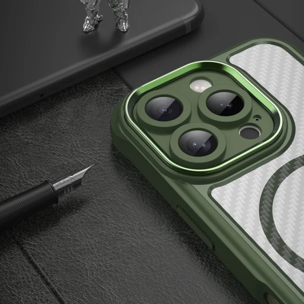 Leading Series MagSafe Silicone Case for iPhone 16 Pro - Greeneng