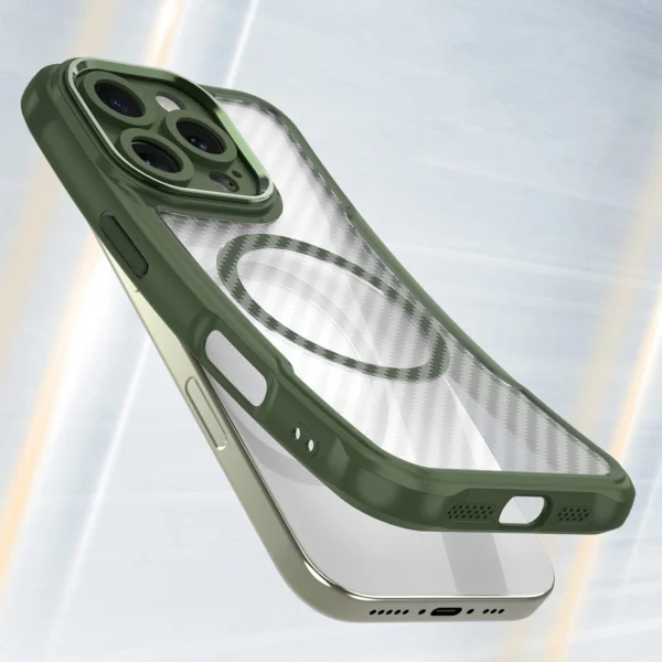 Leading Series MagSafe Silicone Case for iPhone 16 Pro Max - Greeneng