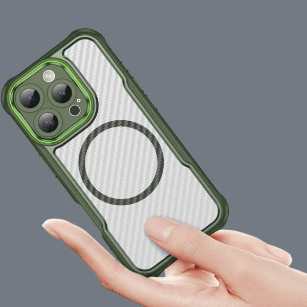 Leading Series MagSafe Silicone Case for iPhone 16 Pro Max - Greeneng