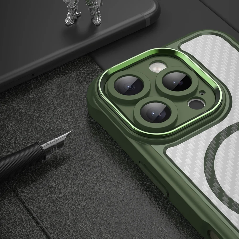 Leading Series MagSafe Silicone Case for iPhone 16 Pro Max - Greeneng