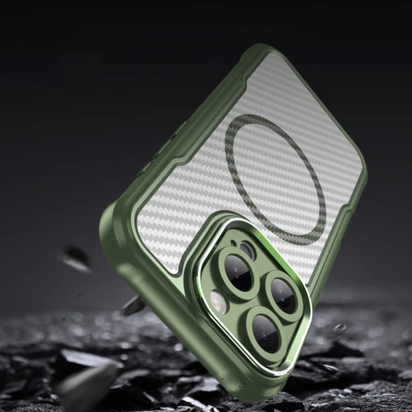 Leading Series MagSafe Silicone Case for iPhone 16 Pro Max - Greeneng