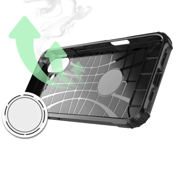 Hybrid Armor iPhone 16 Case - Blackeng