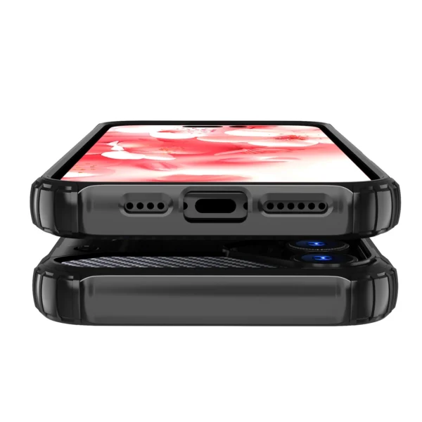 Hybrid Armor iPhone 16 Case - Blackeng