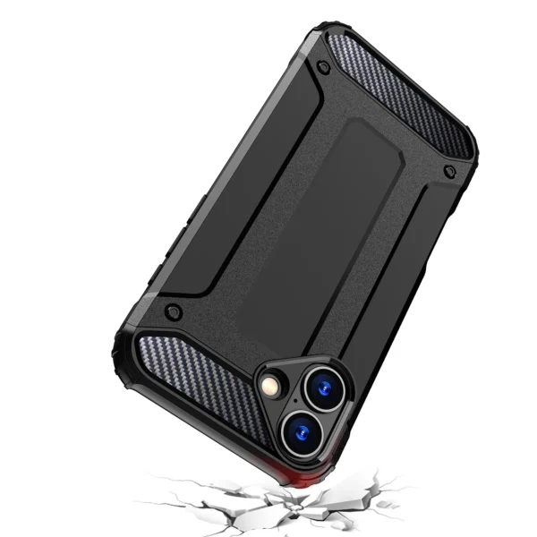 Hybrid Armor iPhone 16 Plus Case - Blackeng
