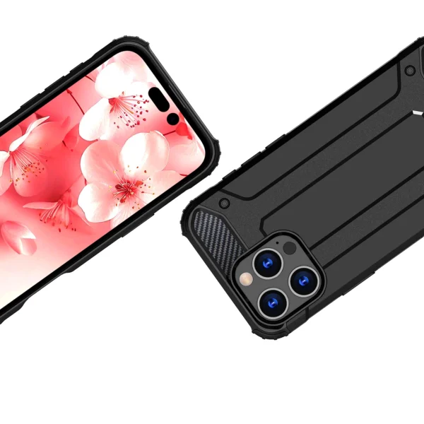 Hybrid Armor iPhone 16 Pro Case - Blackeng