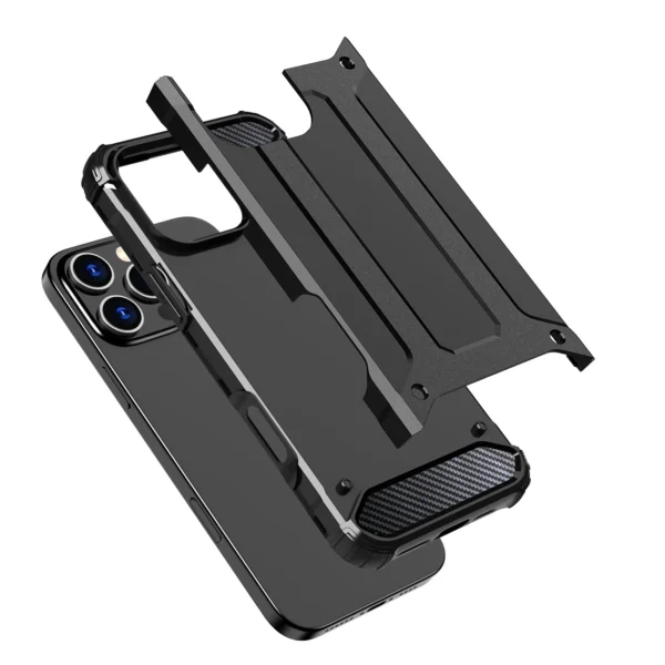 Hybrid Armor iPhone 16 Pro Case - Blackeng