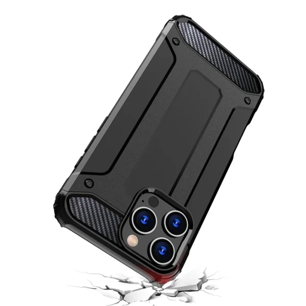 Hybrid Armor iPhone 16 Pro Case - Blackeng