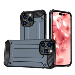 Hybrid Armor iPhone 16 Pro Max Case - Blueeng