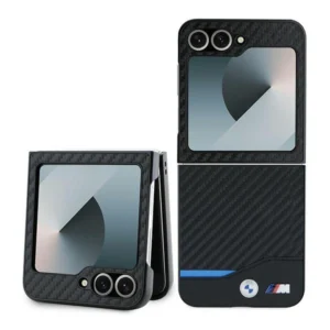 BMW Carbon Blue Line Case for Samsung Galaxy Z Flip 6 - Blackeng