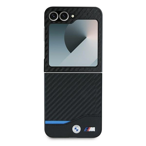 BMW Carbon Blue Line Case for Samsung Galaxy Z Flip 6 - Blackeng