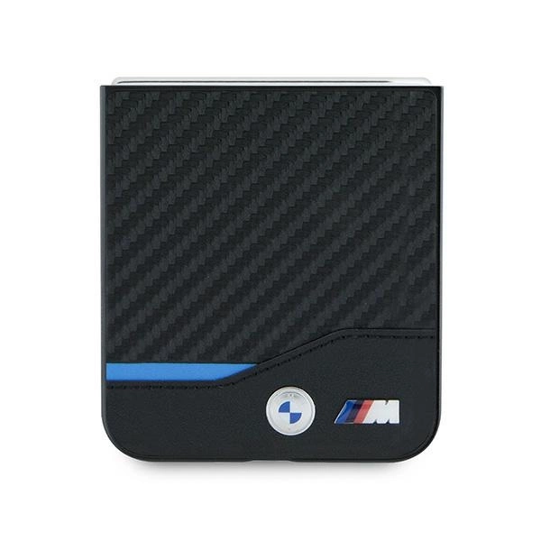 BMW Carbon Blue Line Case for Samsung Galaxy Z Flip 6 - Blackeng