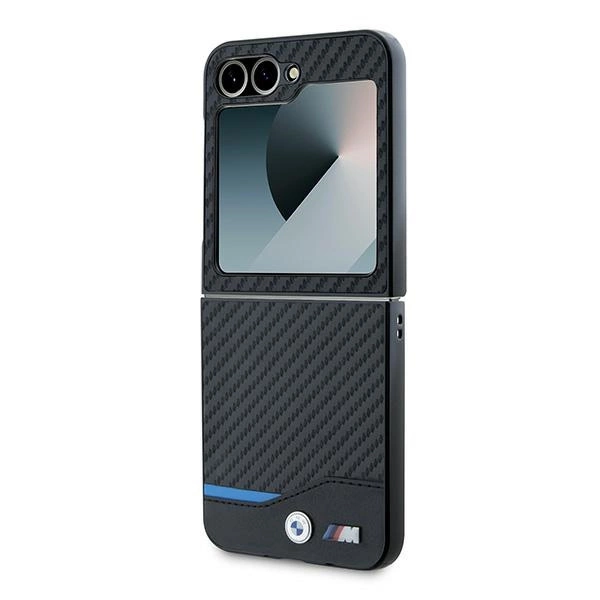 BMW Carbon Blue Line Case for Samsung Galaxy Z Flip 6 - Blackeng