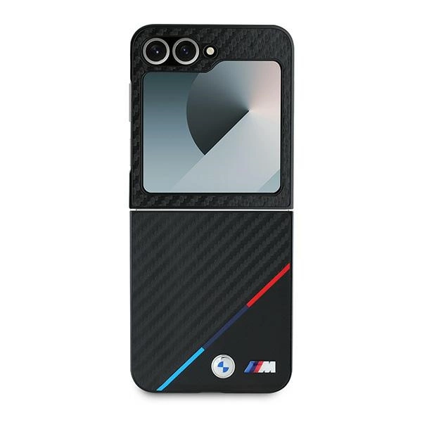 BMW Carbon Tricolor Case for Samsung Galaxy Z Flip 6 - Blackeng