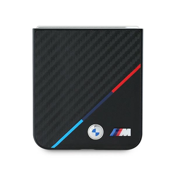 BMW Carbon Tricolor Case for Samsung Galaxy Z Flip 6 - Blackeng