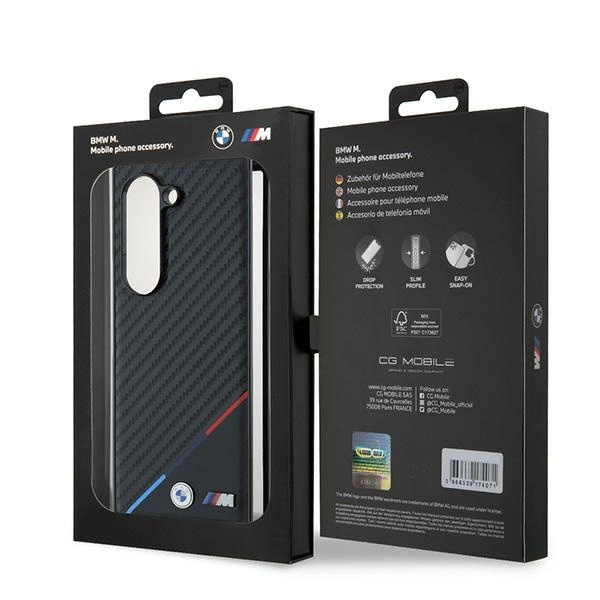 BMW Carbon Tricolor Case for Samsung Galaxy Z Fold 6 - Blackeng