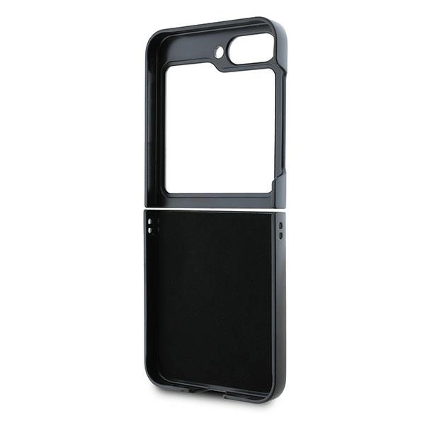 DKNY Repeat Pattern Stack Logo Case for Samsung Galaxy Z Flip6 - Blackeng