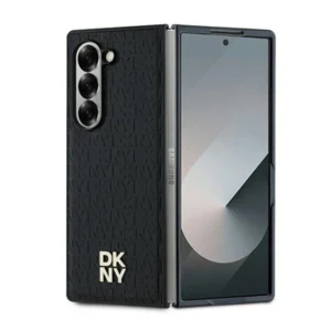 DKNY Repeat Pattern Stack Logo Case for Samsung Galaxy Z Fold6 - Blackeng
