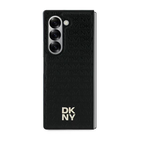 DKNY Repeat Pattern Stack Logo Case for Samsung Galaxy Z Fold6 - Blackeng