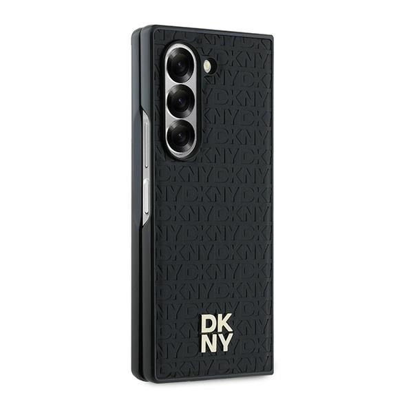 DKNY Repeat Pattern Stack Logo Case for Samsung Galaxy Z Fold6 - Blackeng