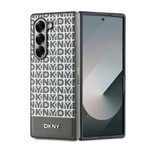DKNY Repeat Pattern Bottom Stripe Case for Samsung Galaxy Z Fold 6 - Browneng