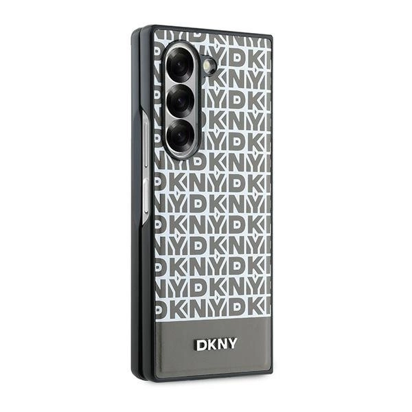 DKNY Repeat Pattern Bottom Stripe Case for Samsung Galaxy Z Fold 6 - Browneng