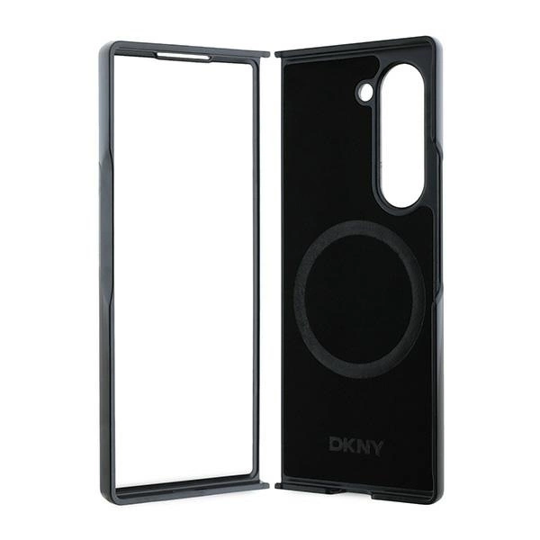 DKNY Repeat Pattern Bottom Stripe Case for Samsung Galaxy Z Fold 6 - Browneng