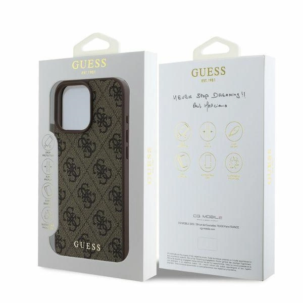 Guess 4G Classic iPhone 16 Pro Case - Browneng