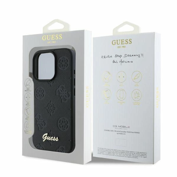 Guess 4G Classic iPhone 16 Pro Case - Blackeng