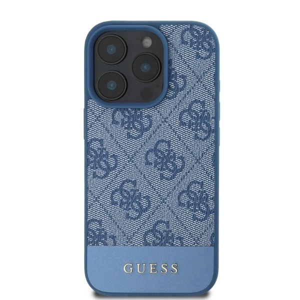 Guess 4G Bottom Stripe iPhone 16 Pro Case - Blueeng