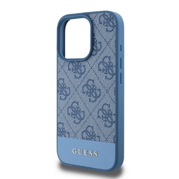 Guess 4G Bottom Stripe iPhone 16 Pro Case - Blueeng