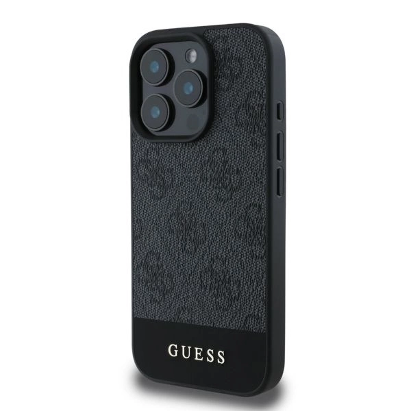 Guess 4G Bottom Stripe iPhone 16 Pro Case - Grayeng