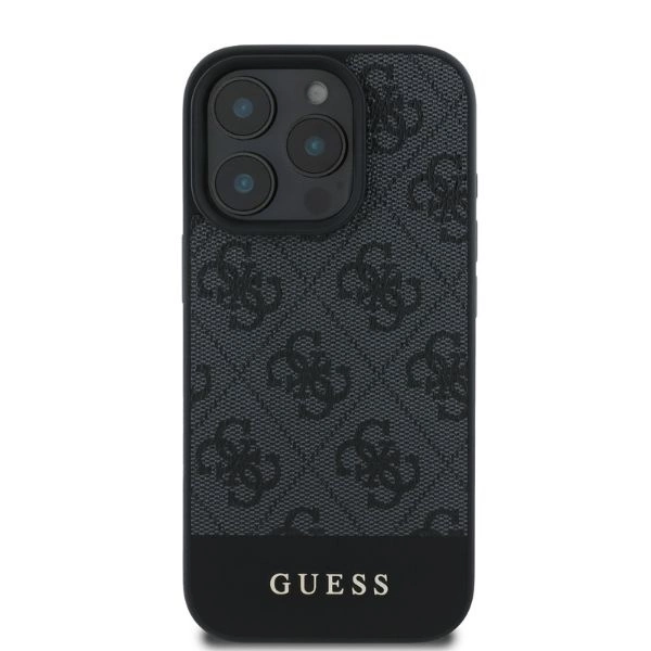 Guess 4G Bottom Stripe iPhone 16 Pro Case - Grayeng