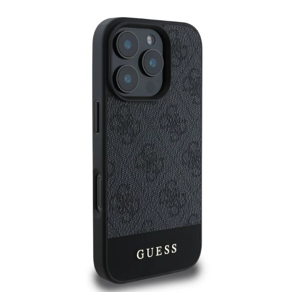 Guess 4G Bottom Stripe iPhone 16 Pro Case - Grayeng